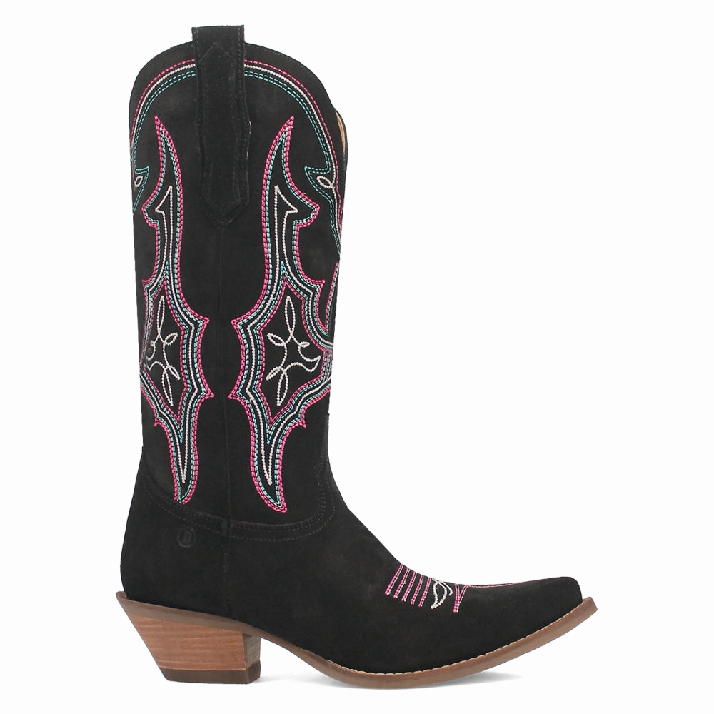 Rough High Rebound Foam Hot Sauce Embroidered Snip Toe Cowboy Boots