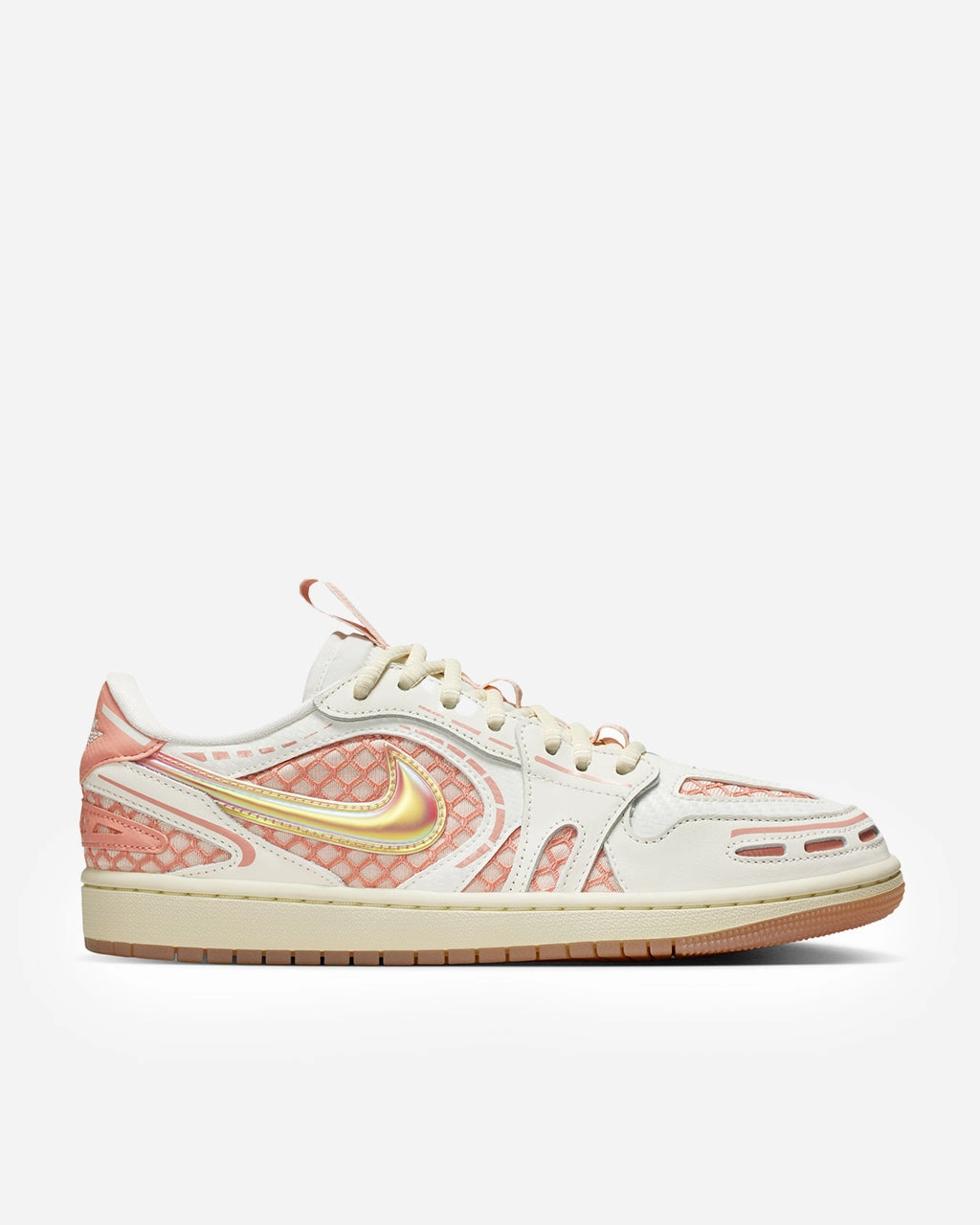WMNS Air Jordan 1 Low Method of Make 'Sail/Washed Coral' Rare Enhanced Airflow