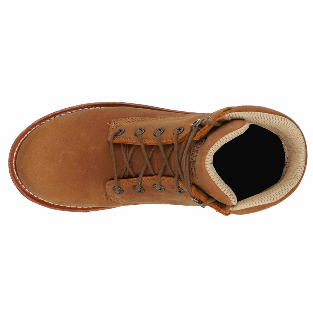 Thunderstruck 6 Inch Waterproof Lace Up Work Boots Fashionable Look Padded Protection