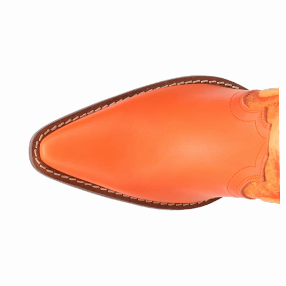 Tipsy Embroidered Pointed Toe Pull On Cowboy Booties Tension Balanced Lacing