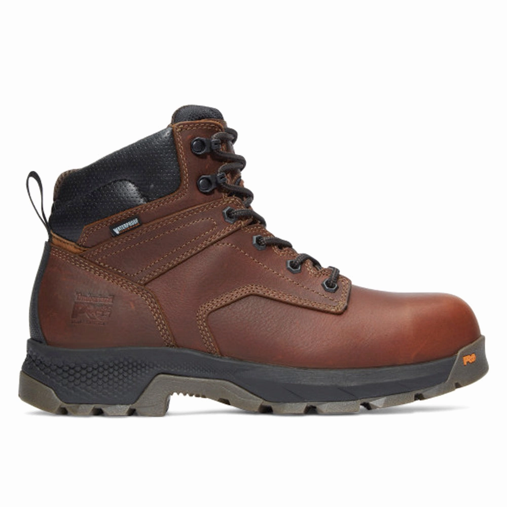 Titan EV 6 Inch Waterproof Composite Toe Work Boots Resilient Construction Breathable Protective Shoes