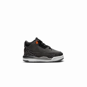 Odor Control Lining Toddlers' Jordan 3 Retro 'Black'