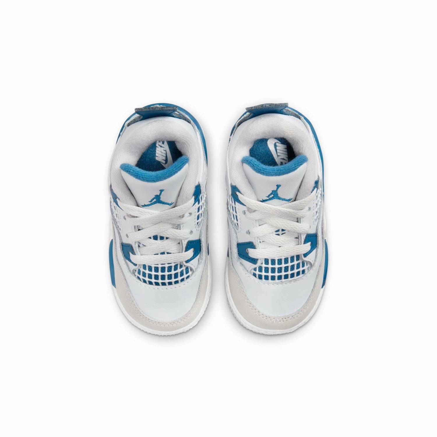 Toddlers Air Jordan 4 Retro 'Military Blue' All-Day Cushioning Moisture Wicking Liners