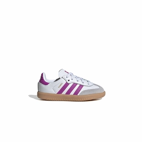 Toddlers Samba OG 'White Purple Burst' tried street