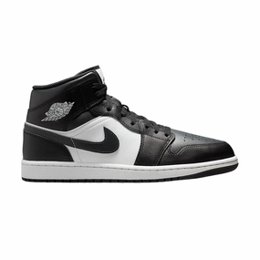 Air Jordan 1 Mid 'Off Noir Toe' Elastic laces
