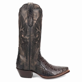 Berkeley Embroidered Caiman Snip Toe Pull On Cowboy Boots foldability - level Formal Event