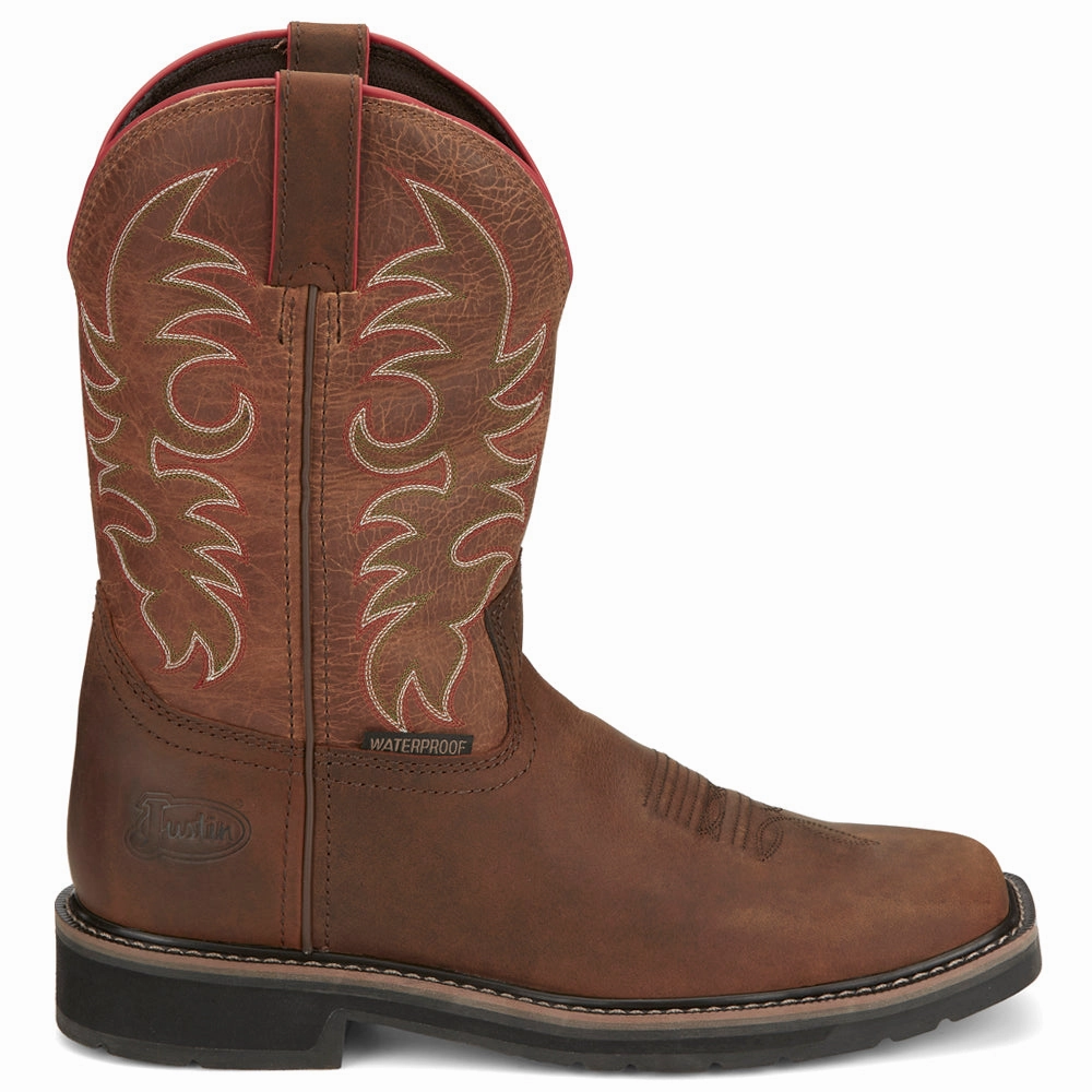 Driller 11 Inch Waterproof Work Boots Resilient Design Heavy Duty Cushioning System