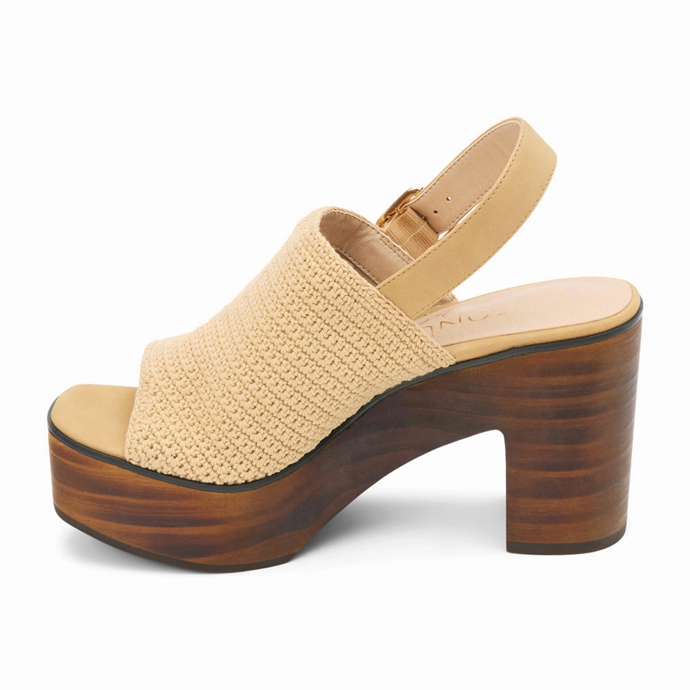 hiking - style Party - ready York Platform Slingback Sandals