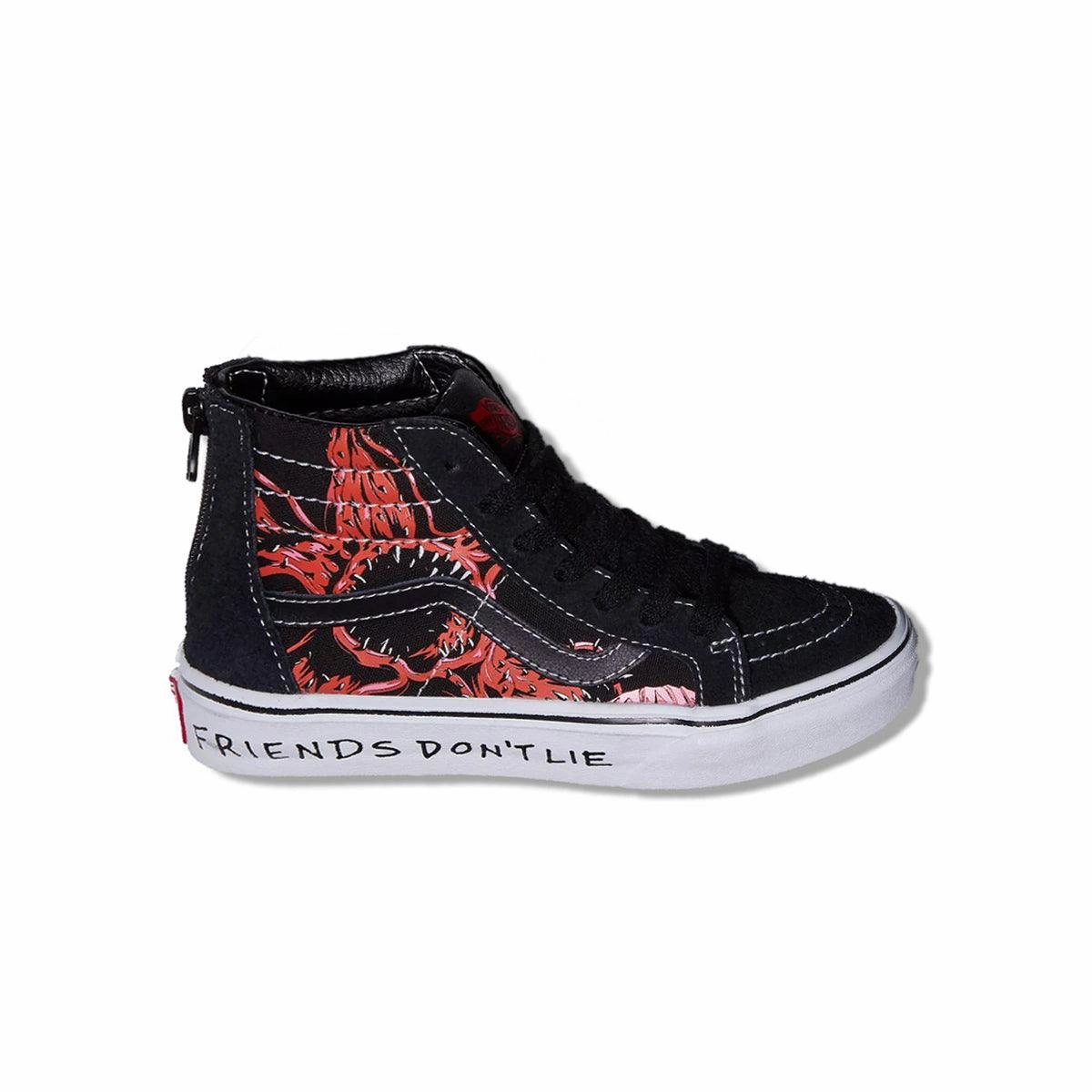 Lifestyle Mode   Stranger Things Kid's SK8-Hi Zip 'Friends Don't Lie'