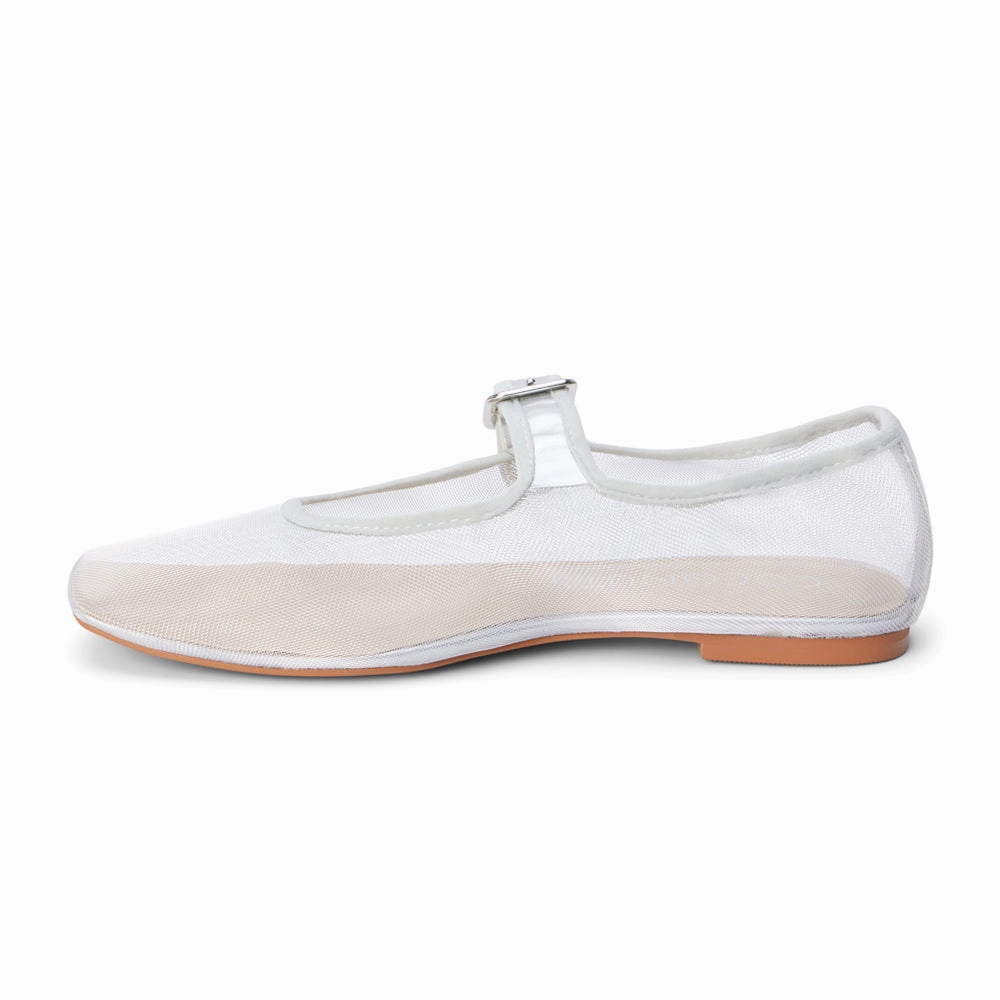 Noise Reducing Gel Heel Support Tribeca Mary Jane Ballet Flats