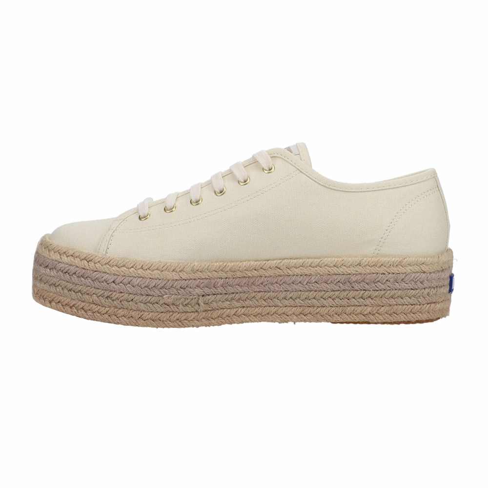 Triple Up Canvas Ombre Jute Foxing Lace Up Sneakers shape