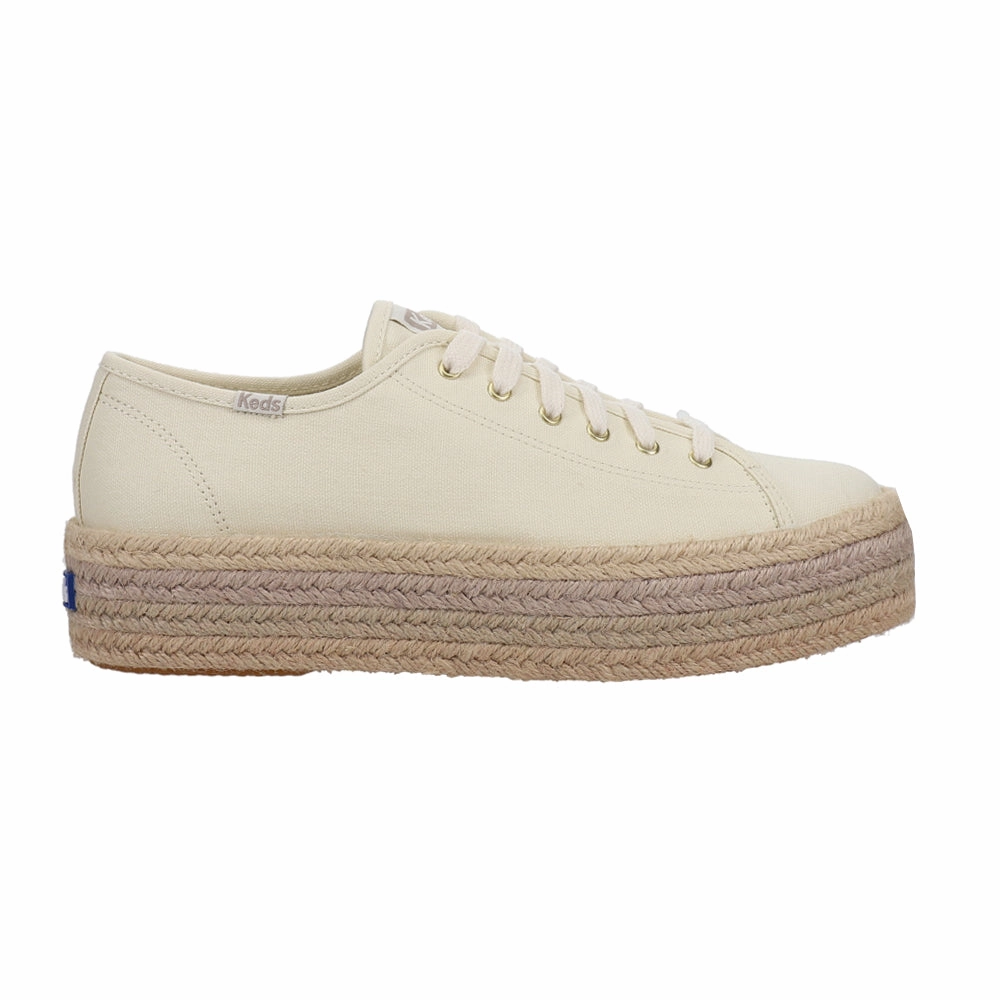 matching Ultra-soft wear Triple Up Canvas Ombre Jute Foxing Lace Up Sneakers