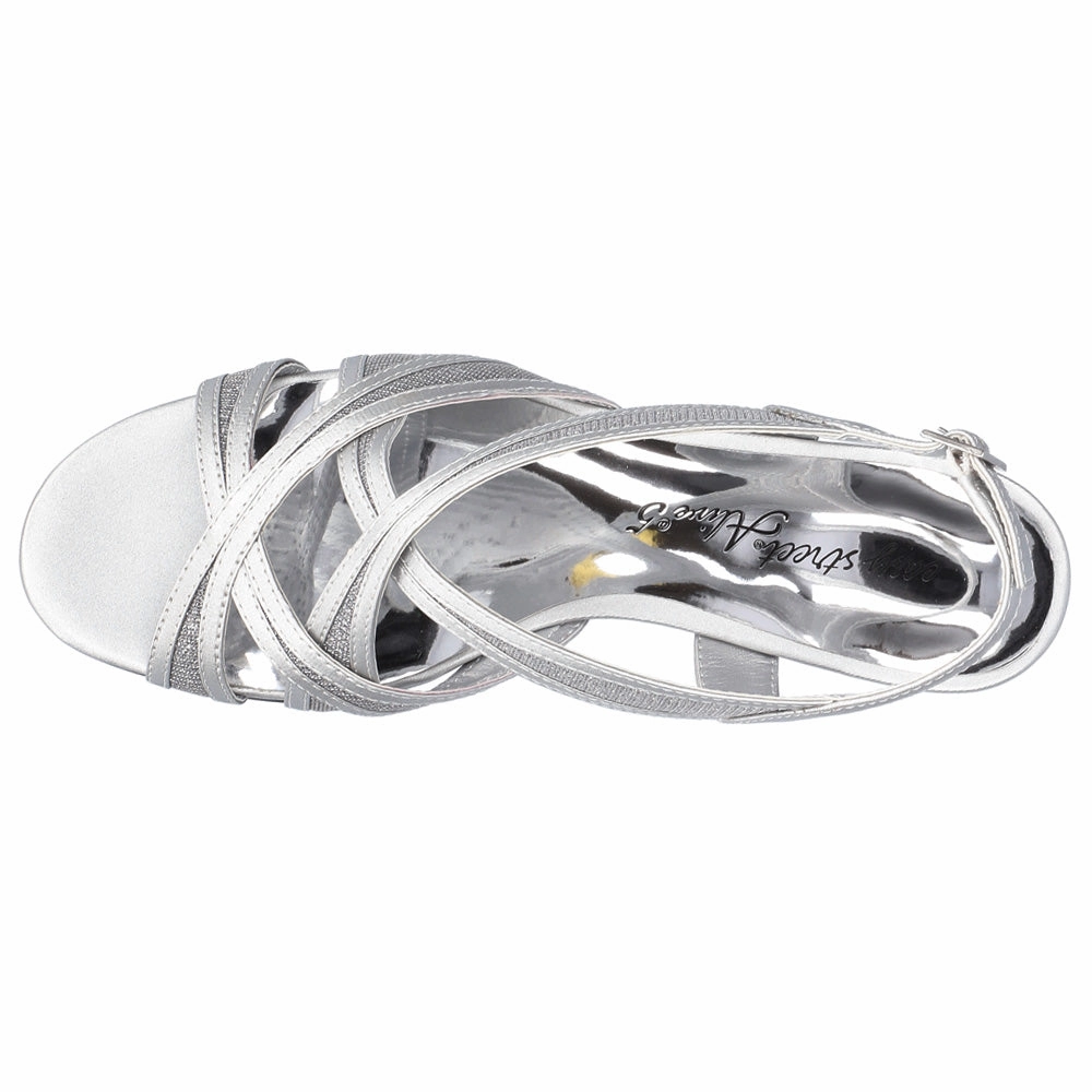 Tristen Metallic Glitter Kitten Heel Slingback Sandals accessory Soft Orthotic Insole