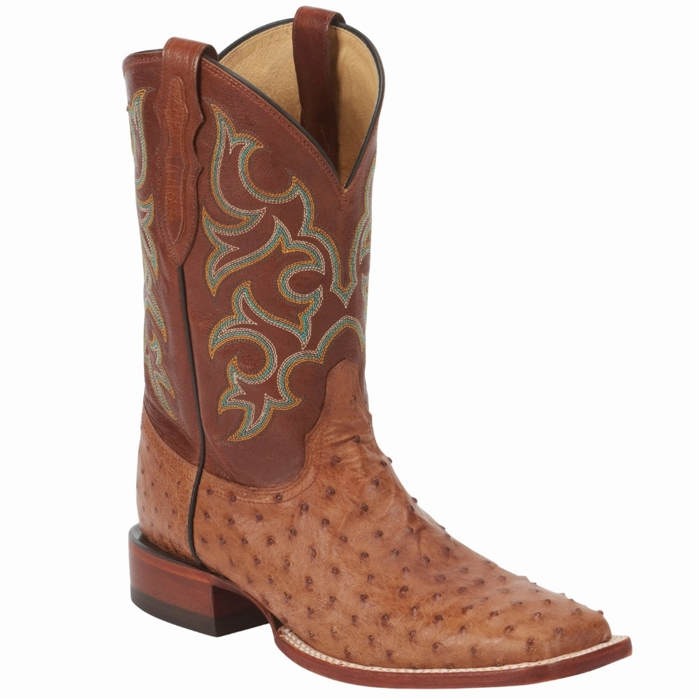 Climber Compression Molded Midsole Truman 11 Inch Full Quill Ostrich Square Toe Cowboy Boots