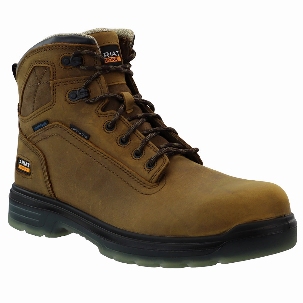 Extreme Comfort Wear Resistant Gear Turbo 6 Inch Waterproof Carbon Toe Work Boots