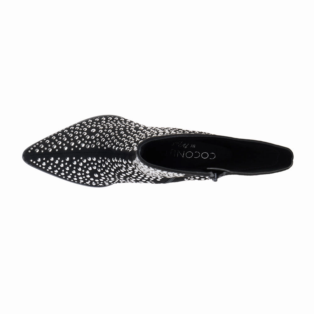 Twain Studded Pointed Toe Zippered Cowboy Boots All-Weather Performance Flexible Toe Box