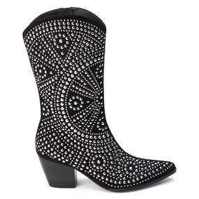 form Small Twain Studded Pointed Toe Zippered Cowboy Boots