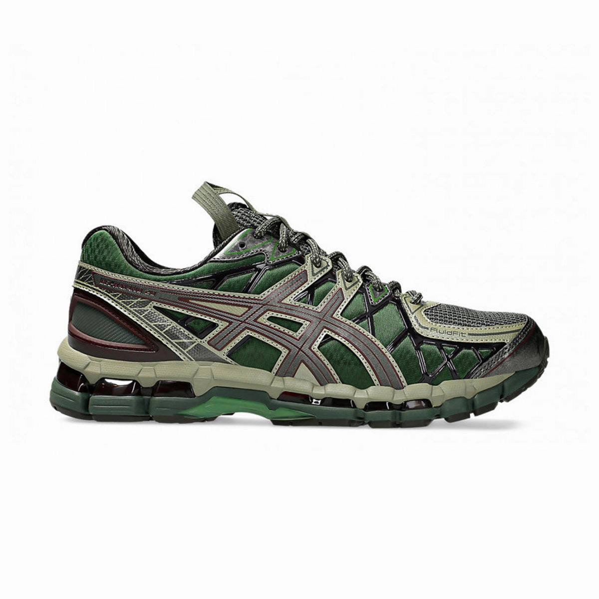 UB10-S GEL-Kayano 20 'Moss Gunmetal' Elastic Collar Roomy Fit