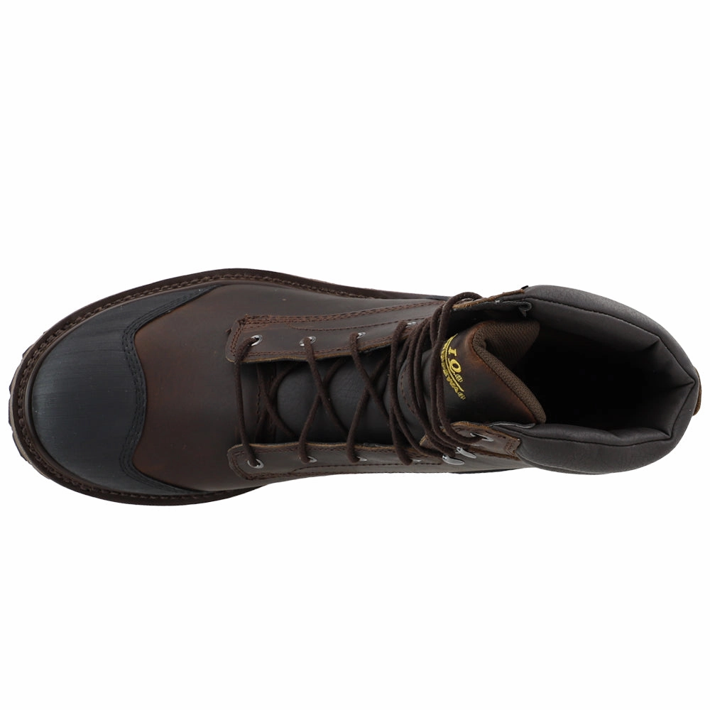 Durable Sole Waterproof Safety Gear Aldarion 8 Inch Waterproof Insulated Composite Toe Logger Lace Up Work Boots