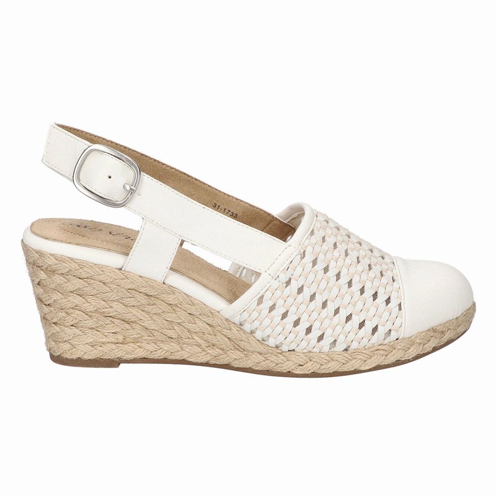 Taffy Espadrille Slingback Wedge Sandals Universal Fit Design
