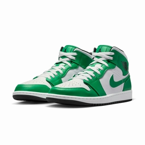 warm - weather shoes Air Jordan 1 Mid 'Lucky Green'