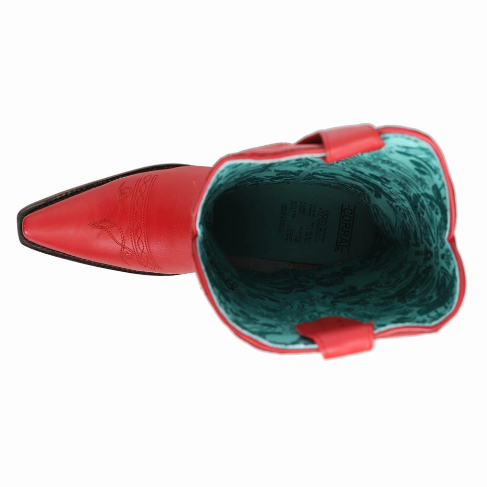 Stitch Embroidered Snip Toe Cowboy Boots walking companions