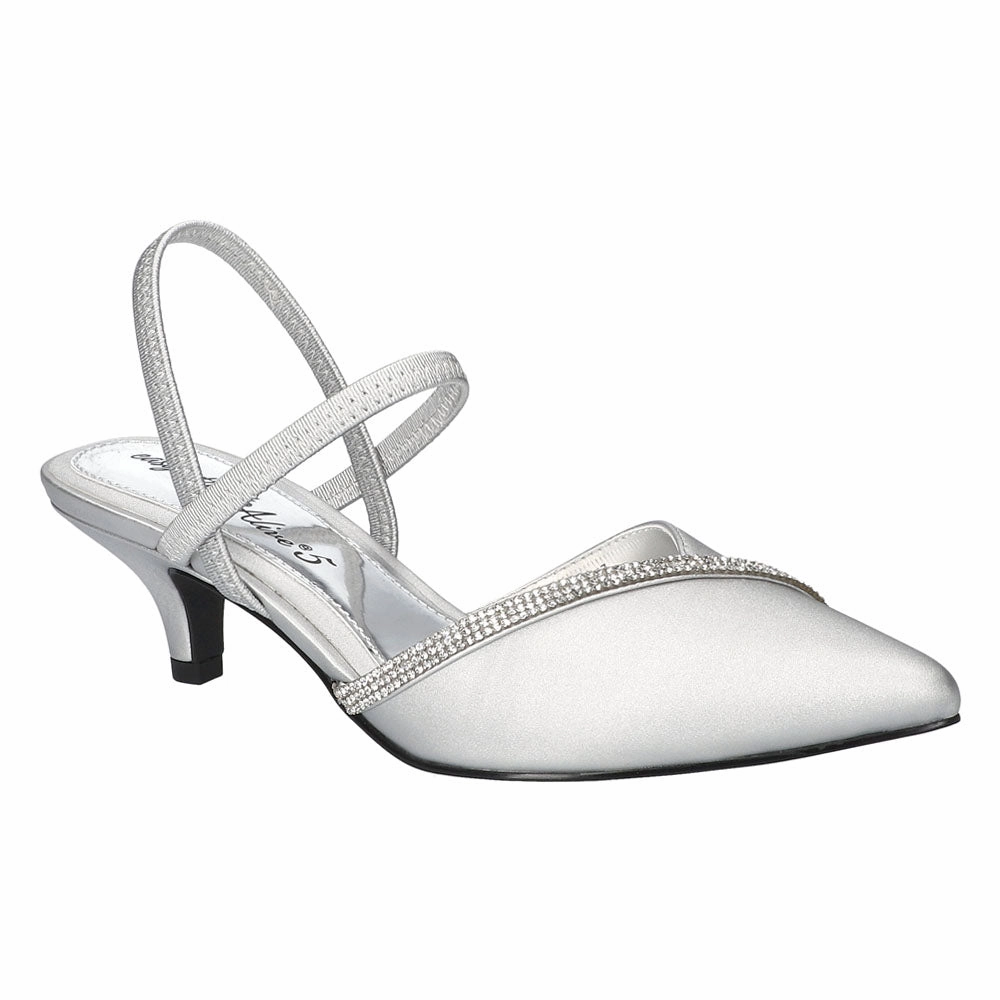 cyclists' efficiency casual wearers' favorites Unna Pointed Toe Kitten Heel Slingback Pumps