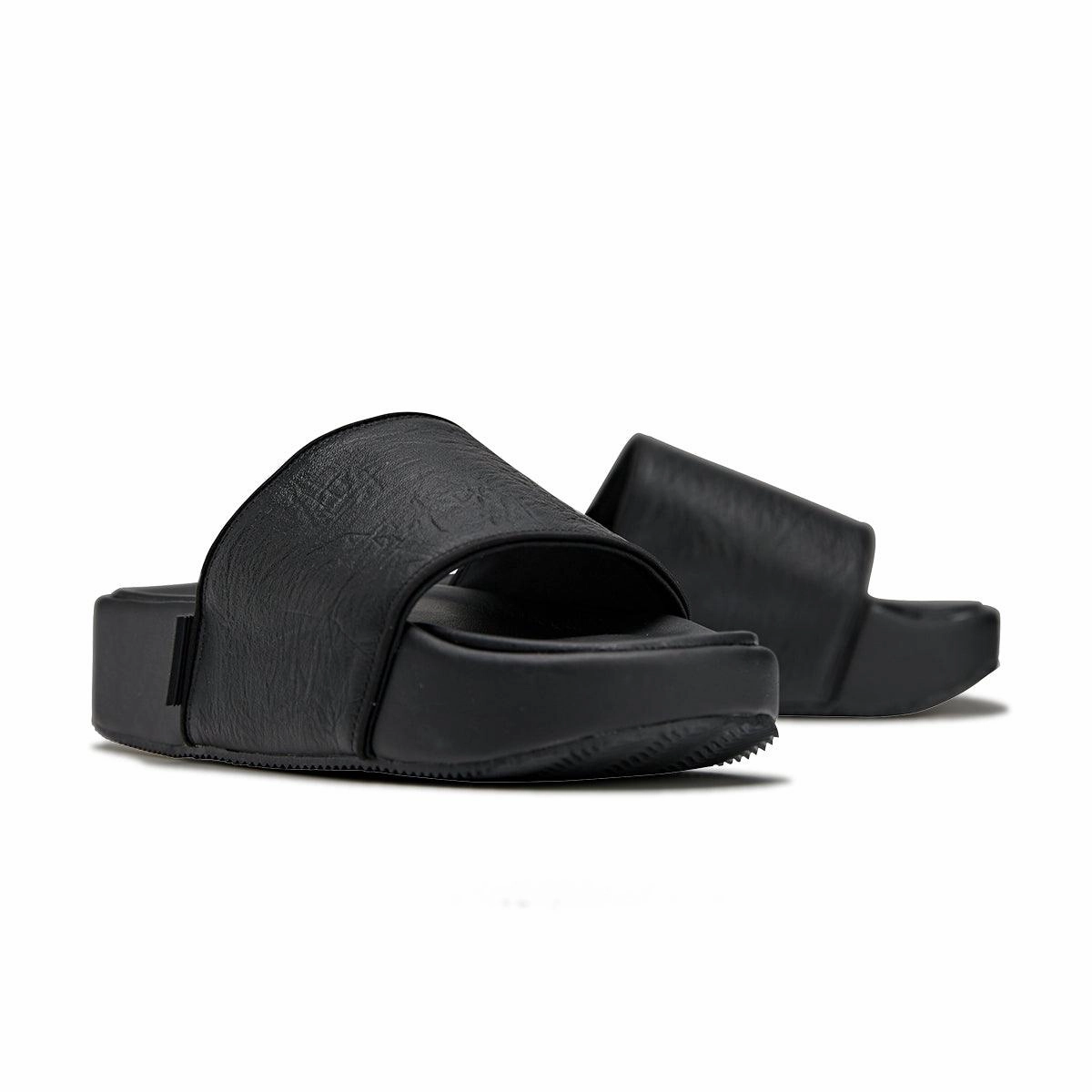 Leather Slides 'Black' Unbeatable Traction