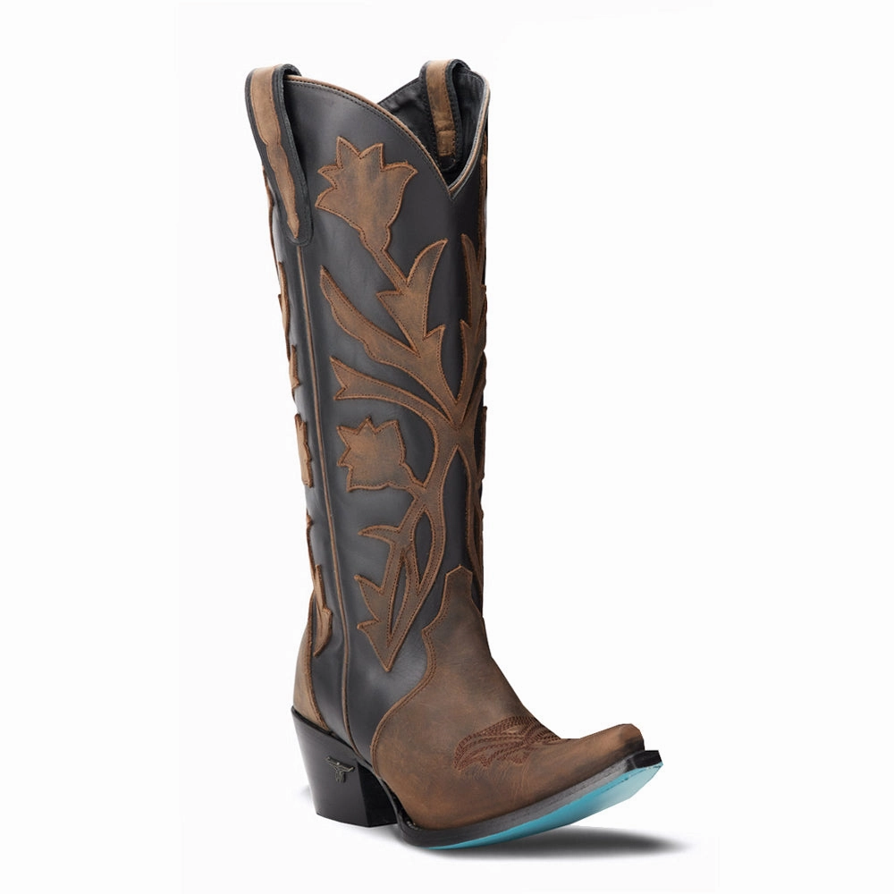Jolene Tooled Inlay Floral Snip Toe Cowboy Boot flexible user most casual