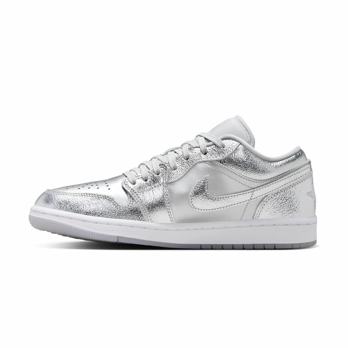 Ankle support system Weatherproof Barrier Wmns Air Jordan 1 Low SE 'Metallic Silver'