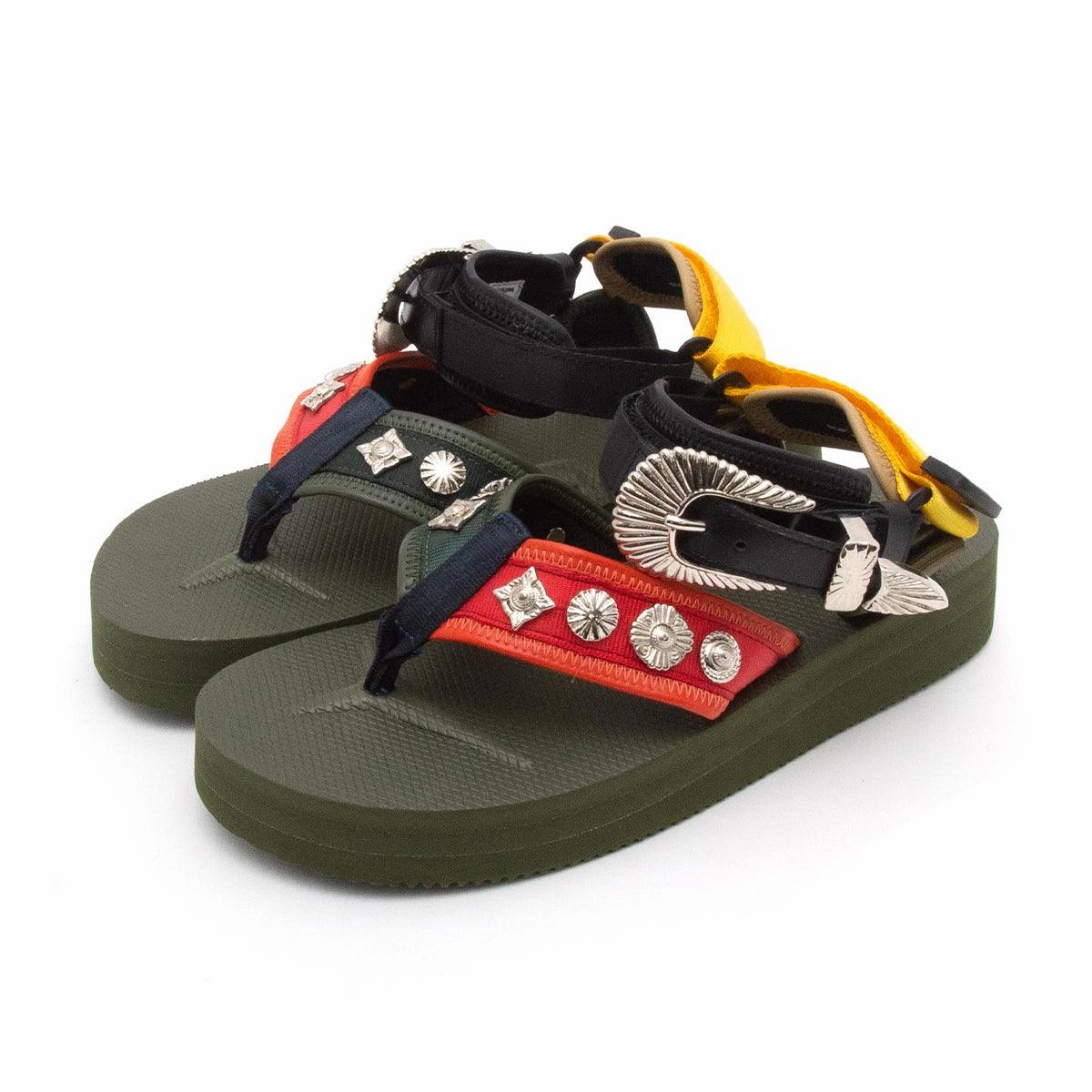 thick - soled Fashionable   Toga Virilis TONO 'Olive Mix'