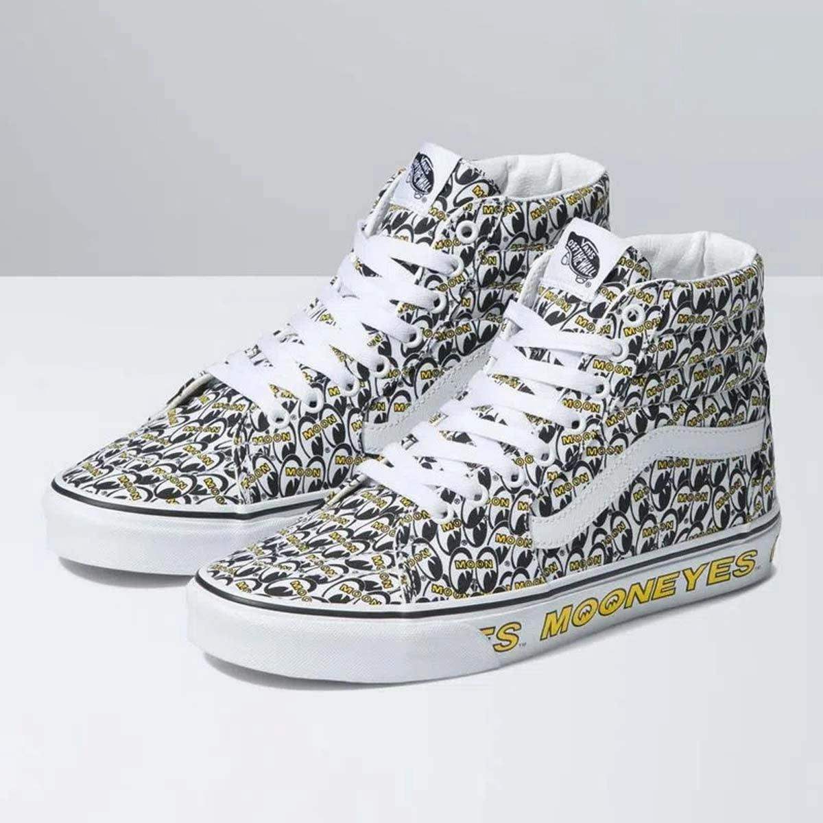 clog partygoers' sandals   Mooneyes SK8-Hi 'White Yellow'