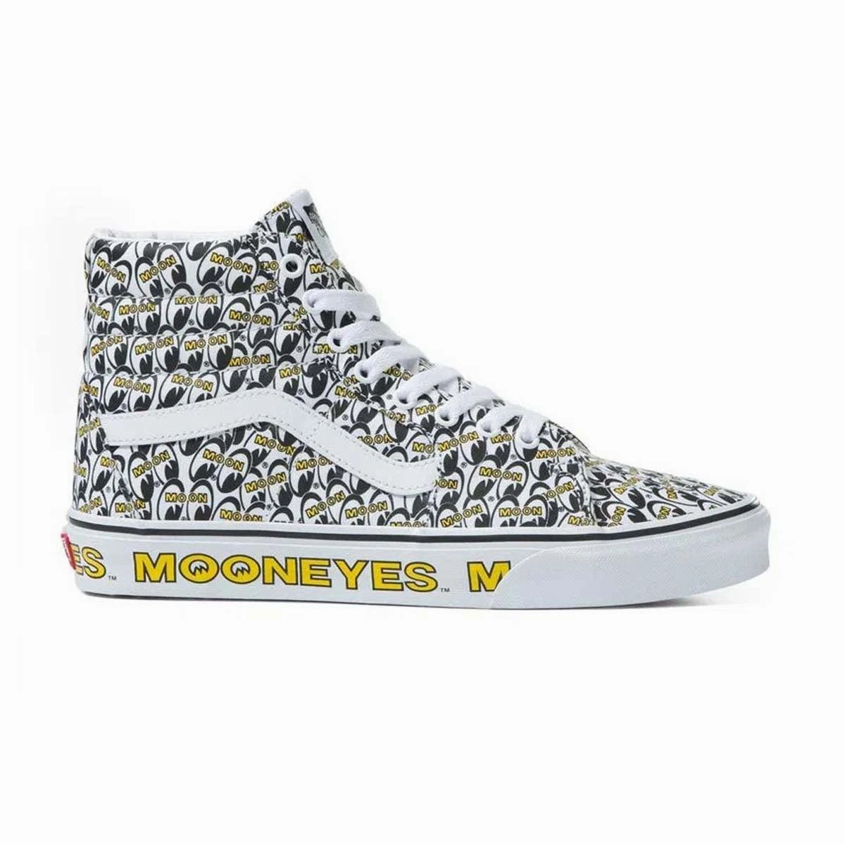   Mooneyes SK8-Hi 'White Yellow' badminton Nice