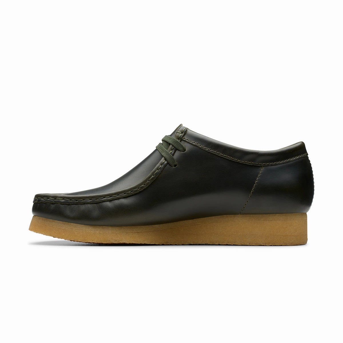 thin heel Secure stability Wallabee 'Forest Green Leather'