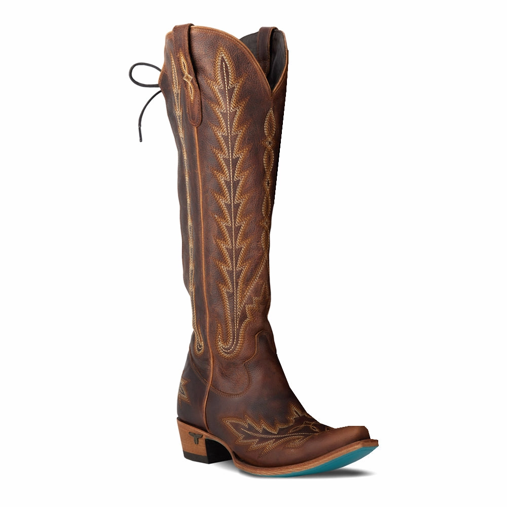 All-around comfort Lexington Knee High Embroidered Corset Cowboy Boot
