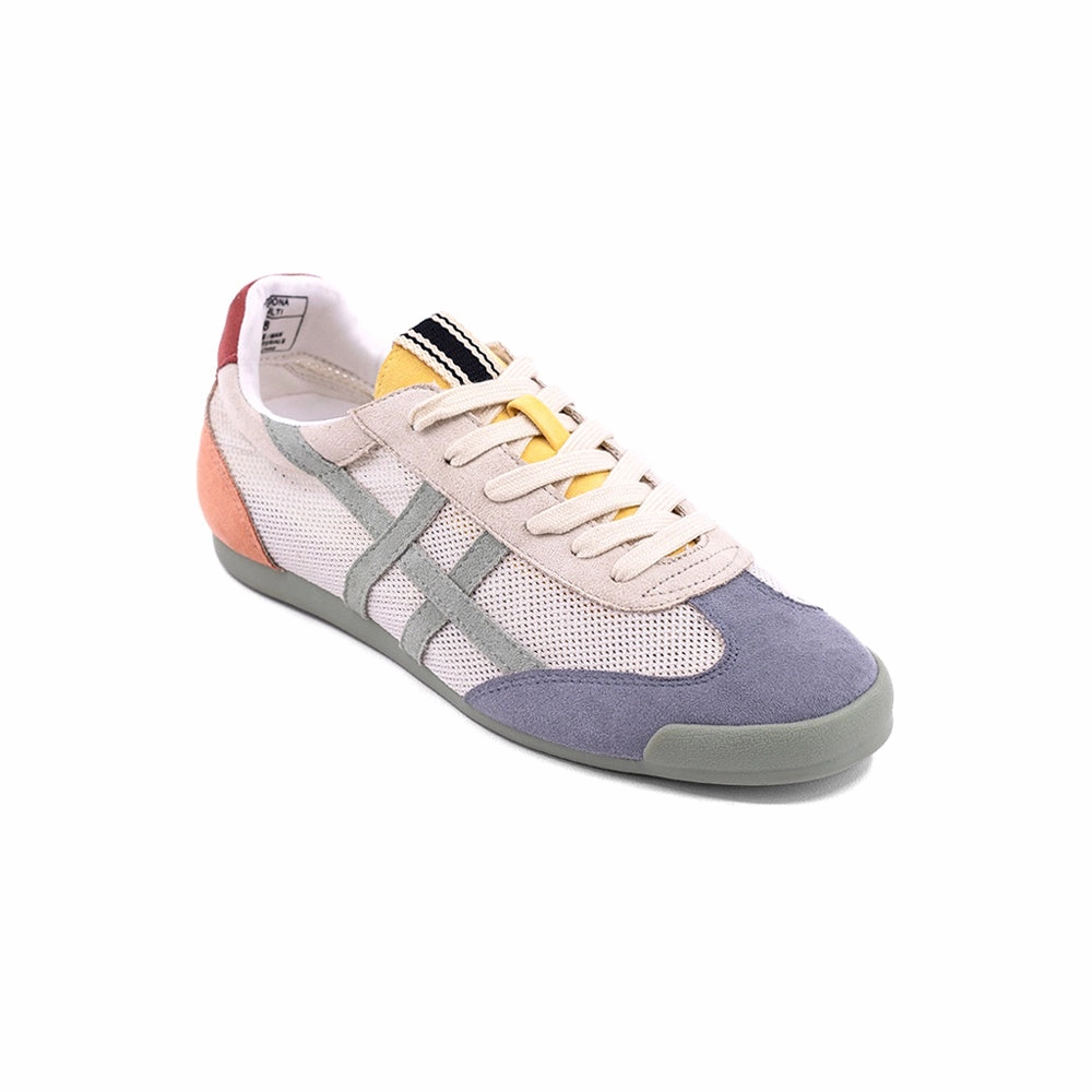 Grippy Tread Pattern Low Profile Sole Sedona Mesh Lace Up Sneakers