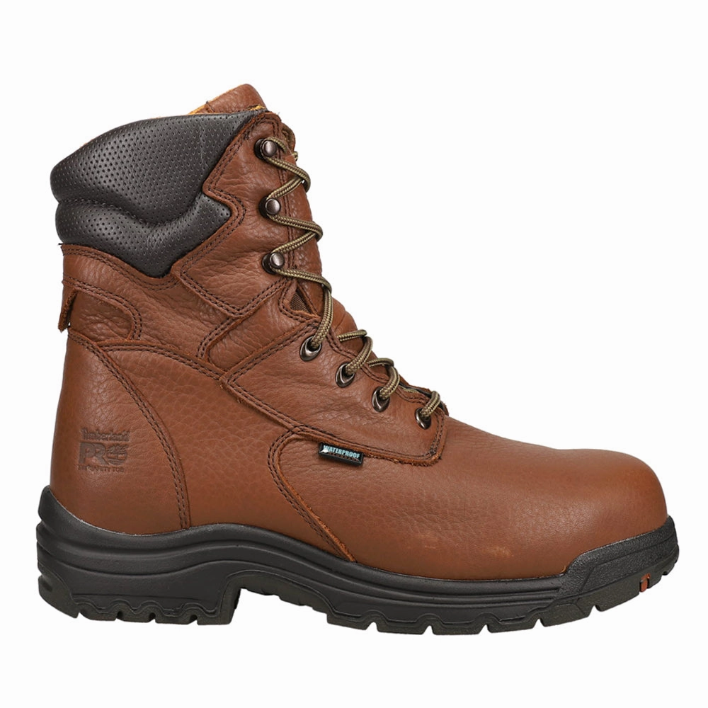 Reinforced Seams Weather-resistant Fit Titan 8 Inch Waterproof Alloy Toe Work Boots