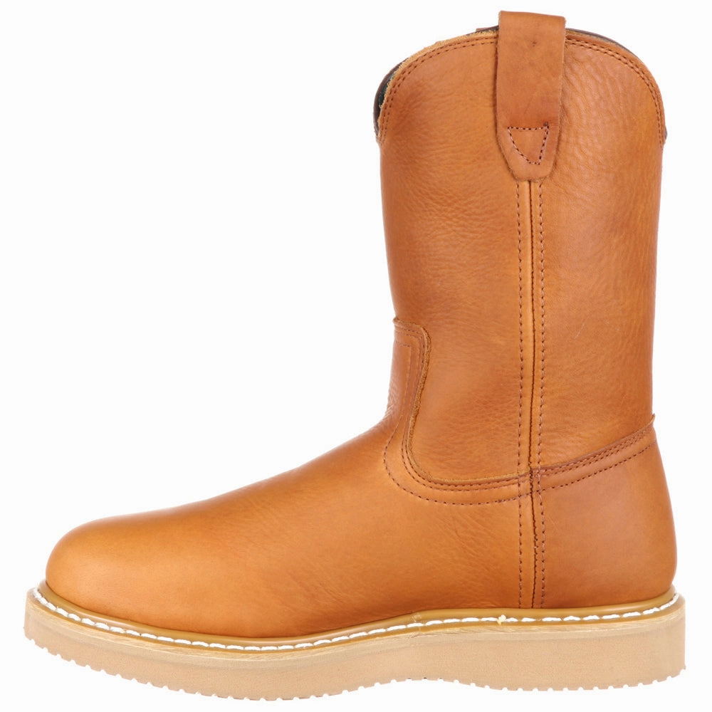 Reinforced Support Impact-resistant Design Wedge 10 Inch Electrical Steel Toe Work Boots