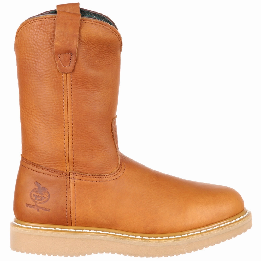 Wedge 10 Inch Electrical Steel Toe Work Boots Comfortable Walk Comfortable Shoes