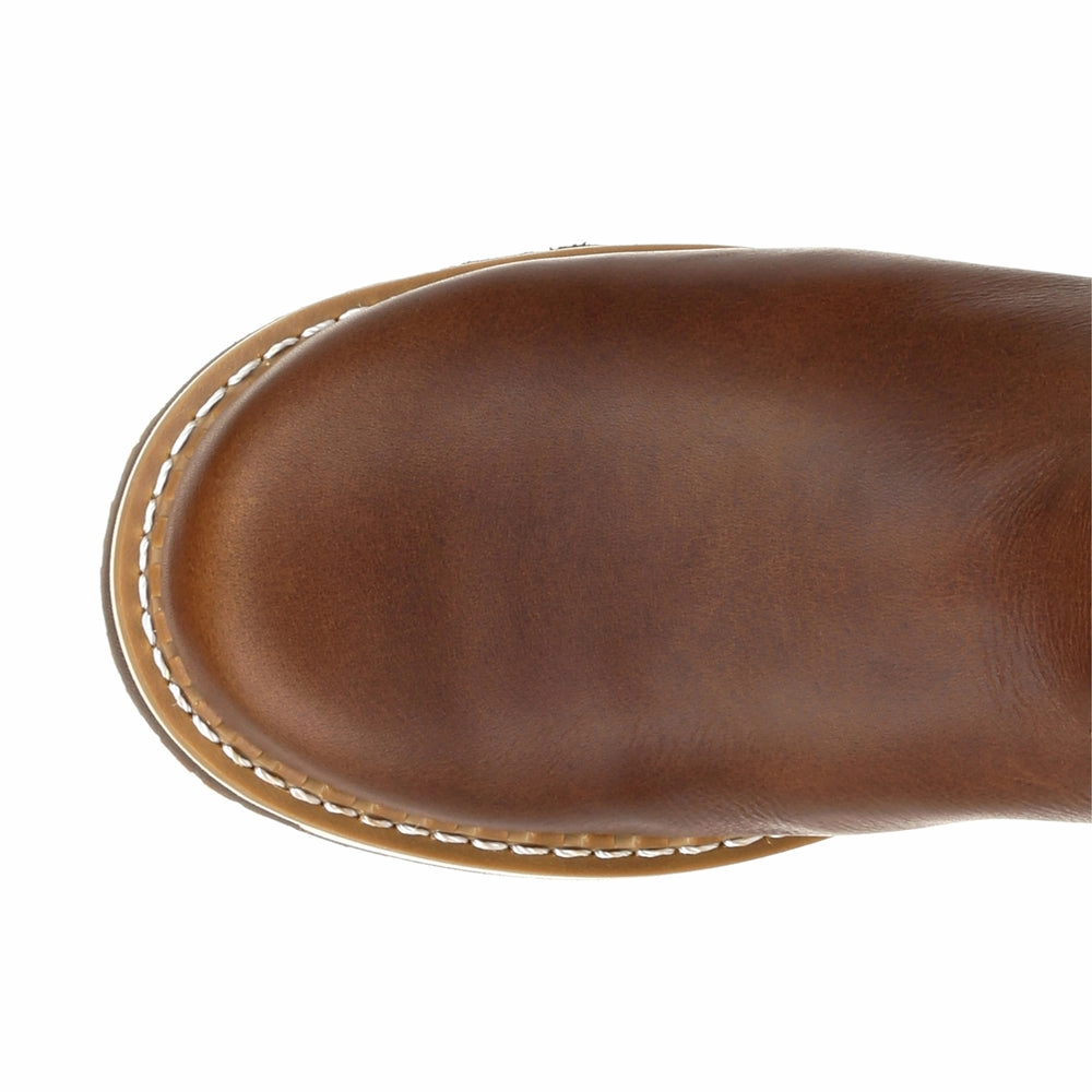 Wedge 10 Inch Waterproof Soft Toe Work Boots All Terrain Footwear Stability Focus