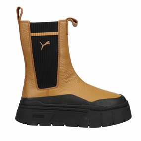 kids' models Mayze Stack Round Toe Platform Chelsea Pull On Boots