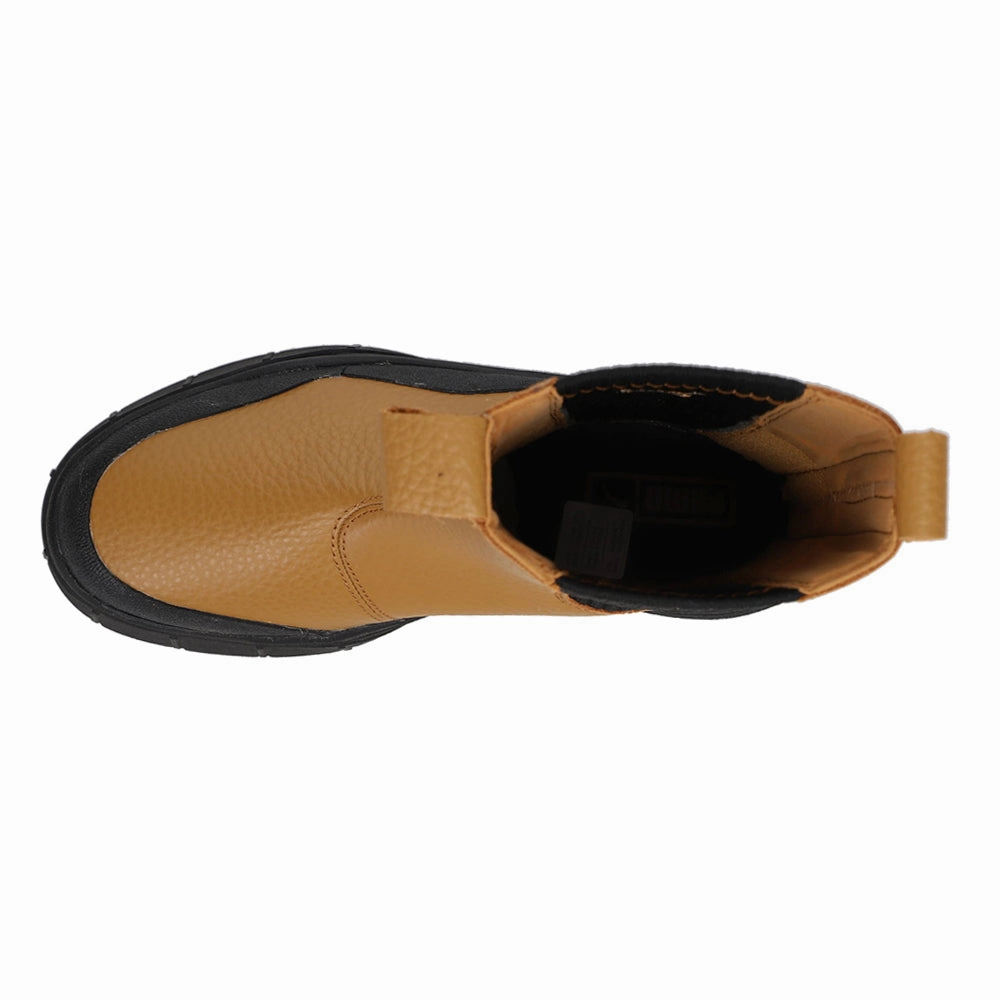 formal wearers' dress shoes Mayze Stack Round Toe Platform Chelsea Pull On Boots