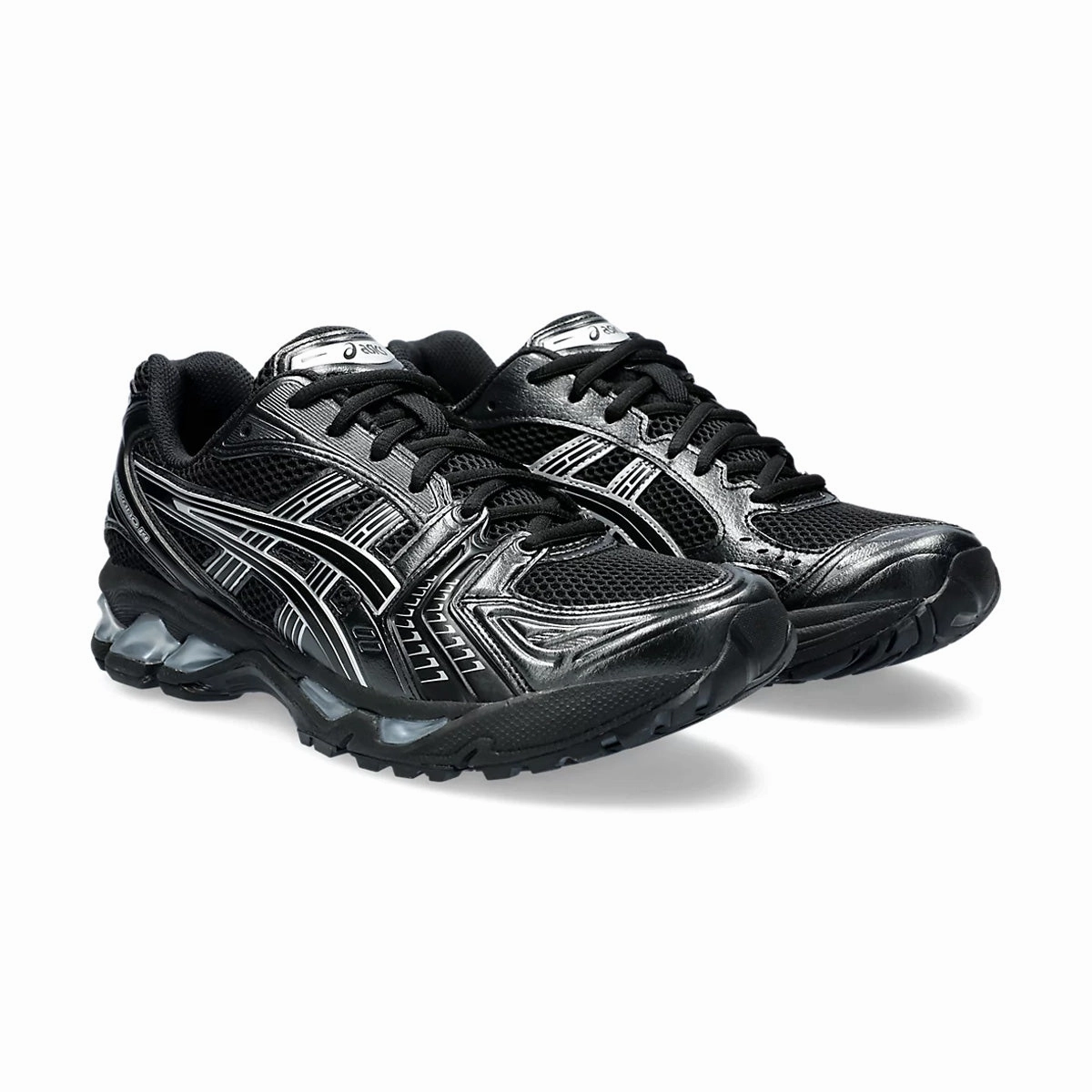 GEL-Kayano 14 'Black Pure Silver' Lightweight durability