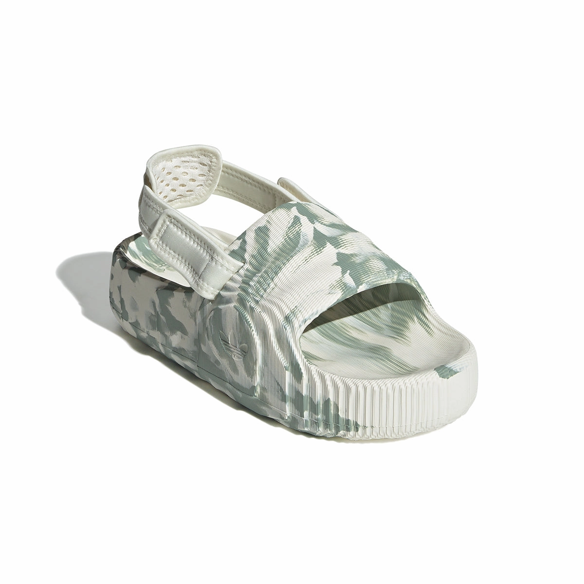 Wmns Adilette 22 XLG 'Off White Silver Green' Glam support