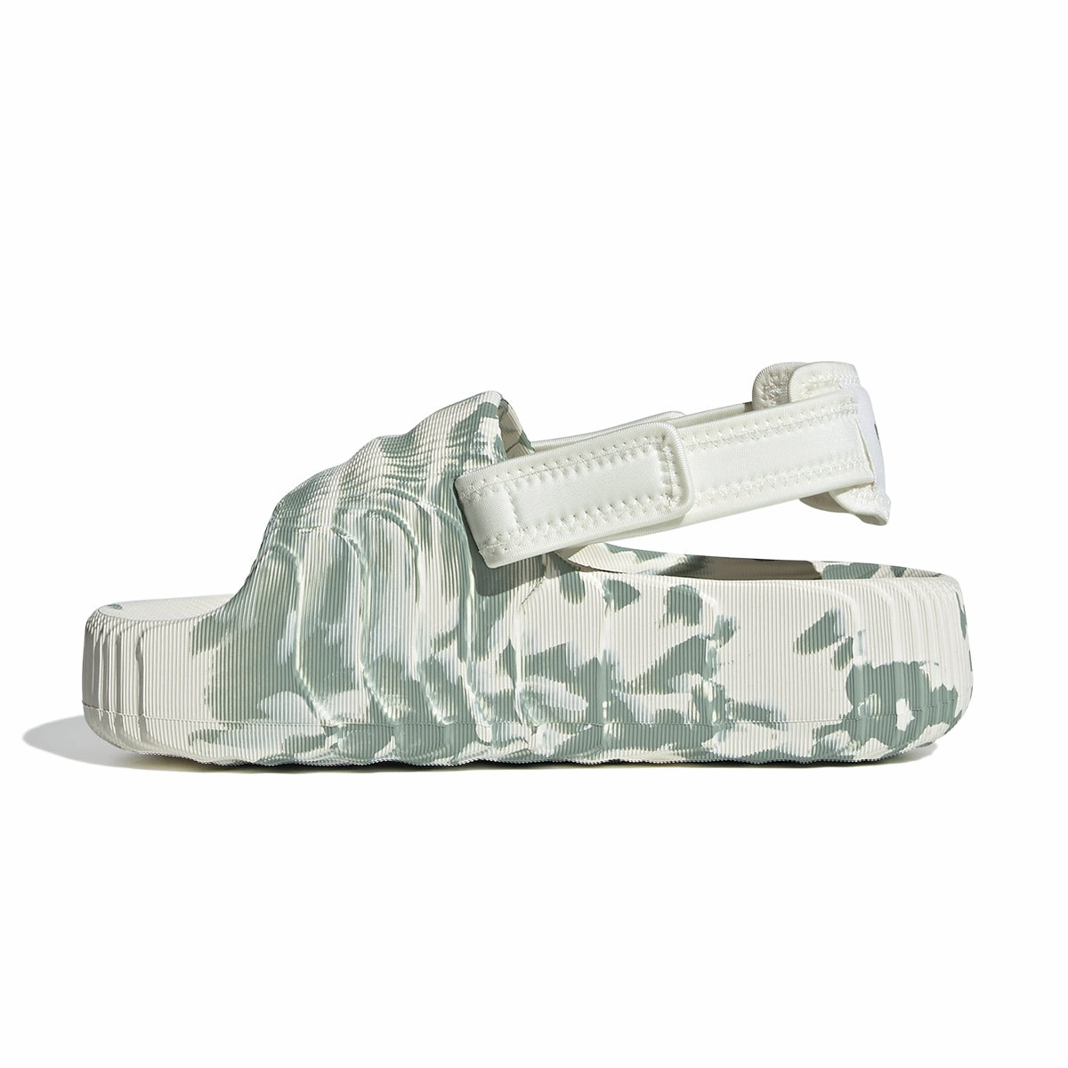 Wmns Adilette 22 XLG 'Off White Silver Green' Smart stability