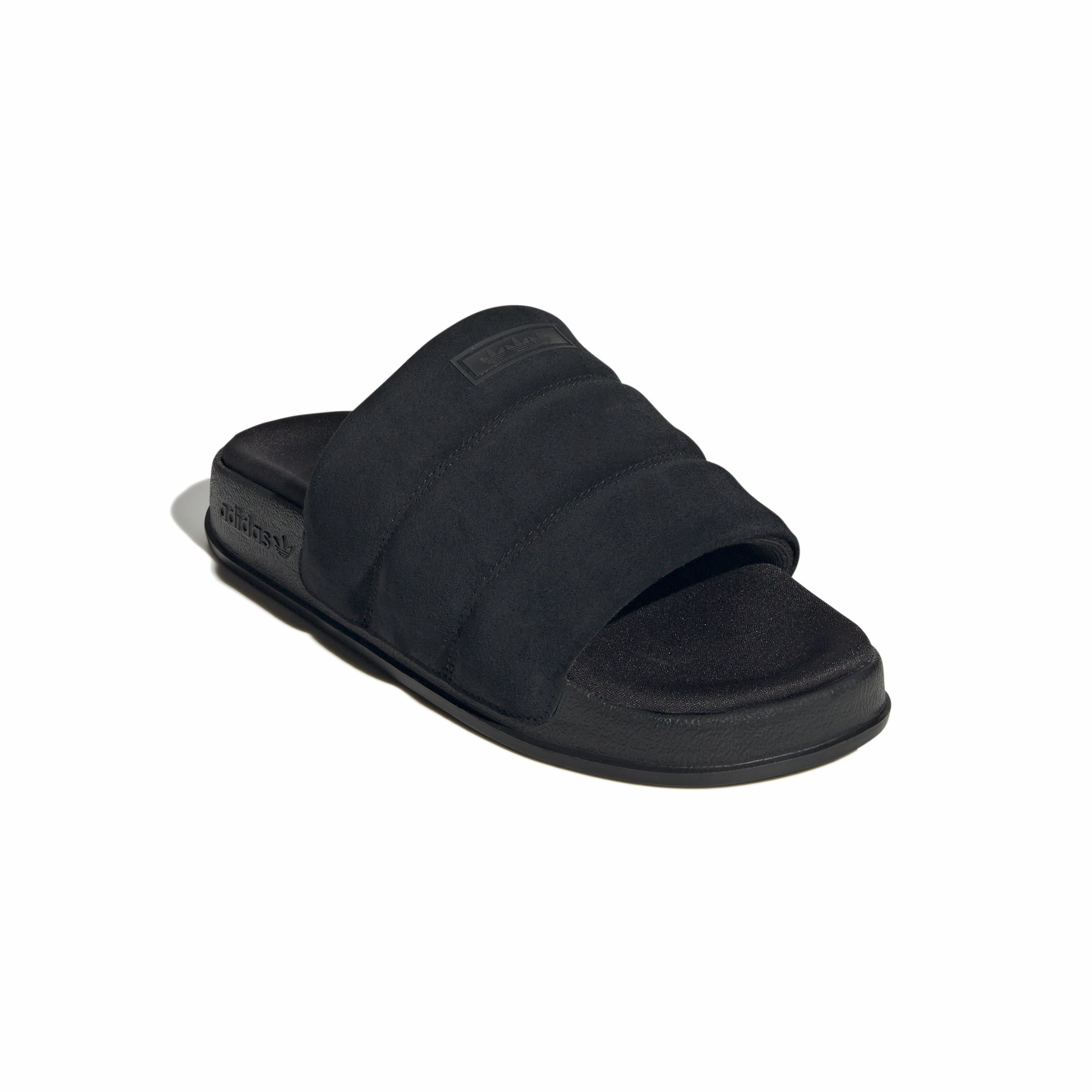 Shock-absorbent flexibility daily commuters Wmns Adilette Essentials 'Core Black'