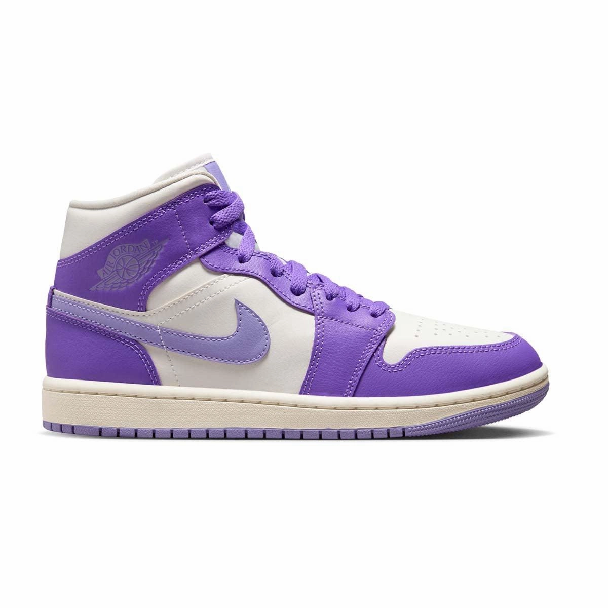 Classy durability Wmns Air Jordan 1 Mid 'Action Grape'