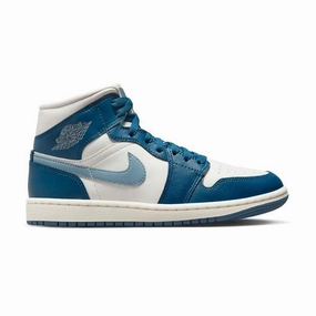 Water Resistant Seams dirtiest Wmns Air Jordan 1 Mid 'French Blue'