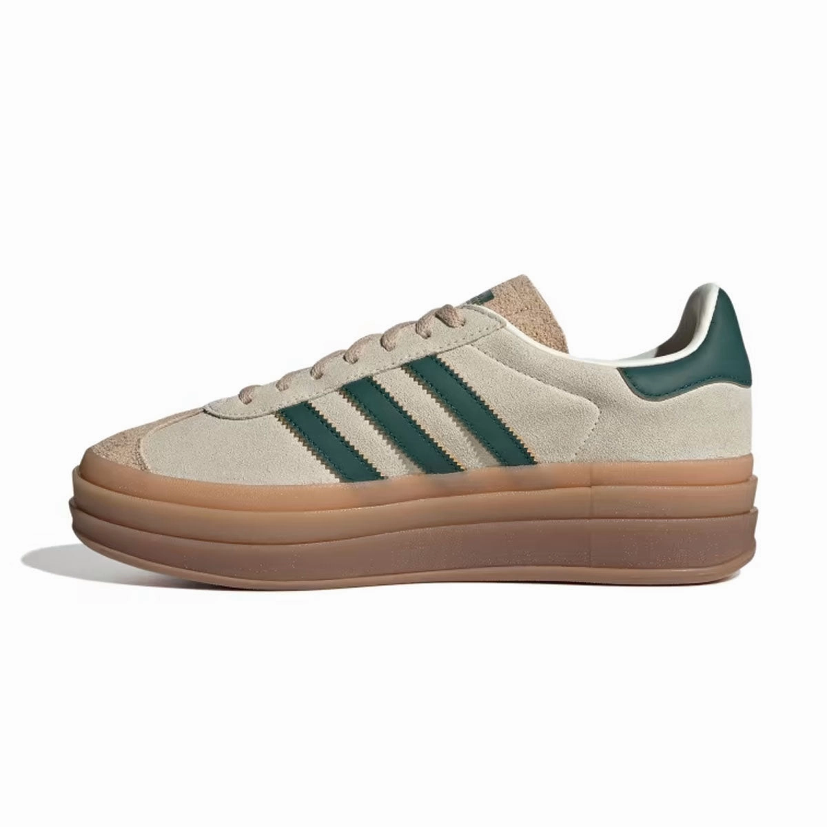 Wmns Gazelle Bold 'Cream White Collegiate Green' Quick design