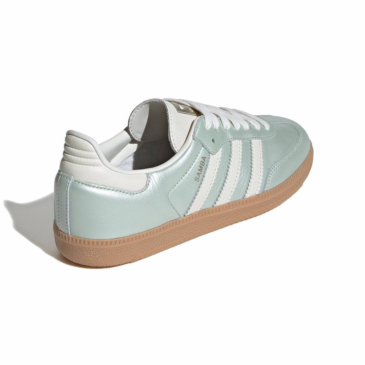 Wmns Samba OG 'Linen Green Metallic' Asymmetric Lace Configuration stylish men's options